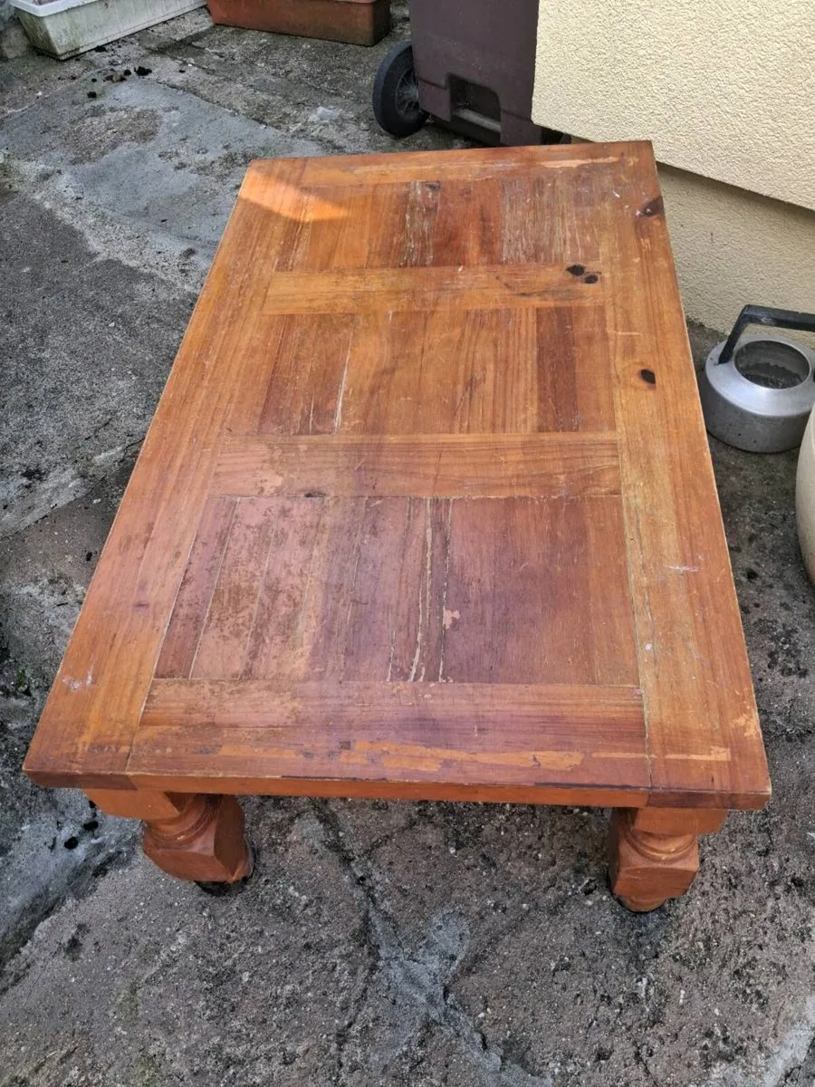 Solid pine coffee table