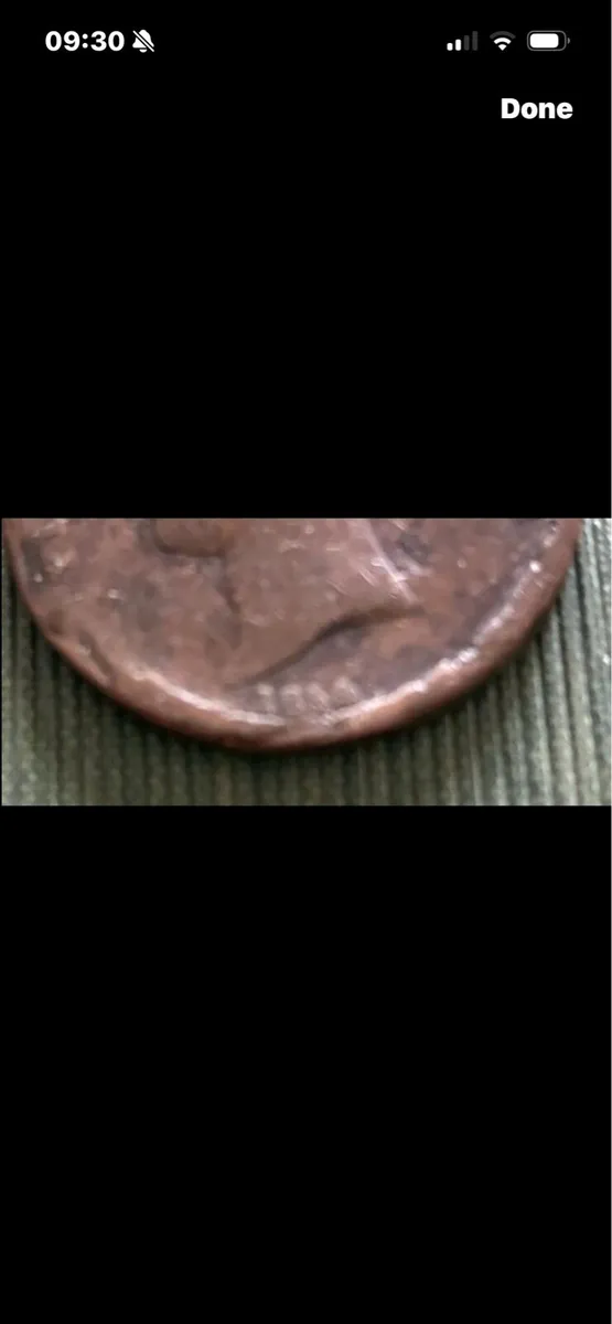 1854 Queen Victoria Copper Half Penny Coin - Image 3