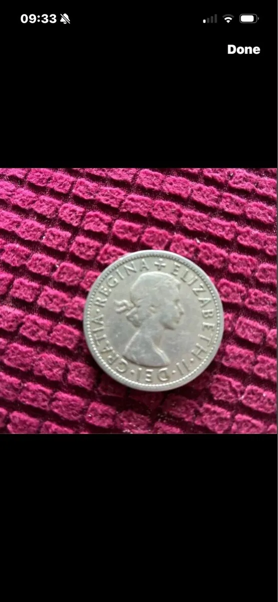 1957 UK Queen Elizabeth Half Crown - Image 1