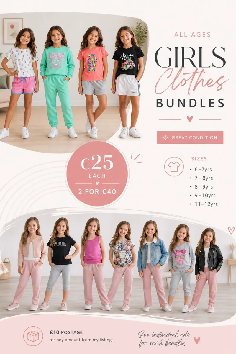 ALL AGES Girls Clothes Bundles - 2 for 40 Euro - Image 1