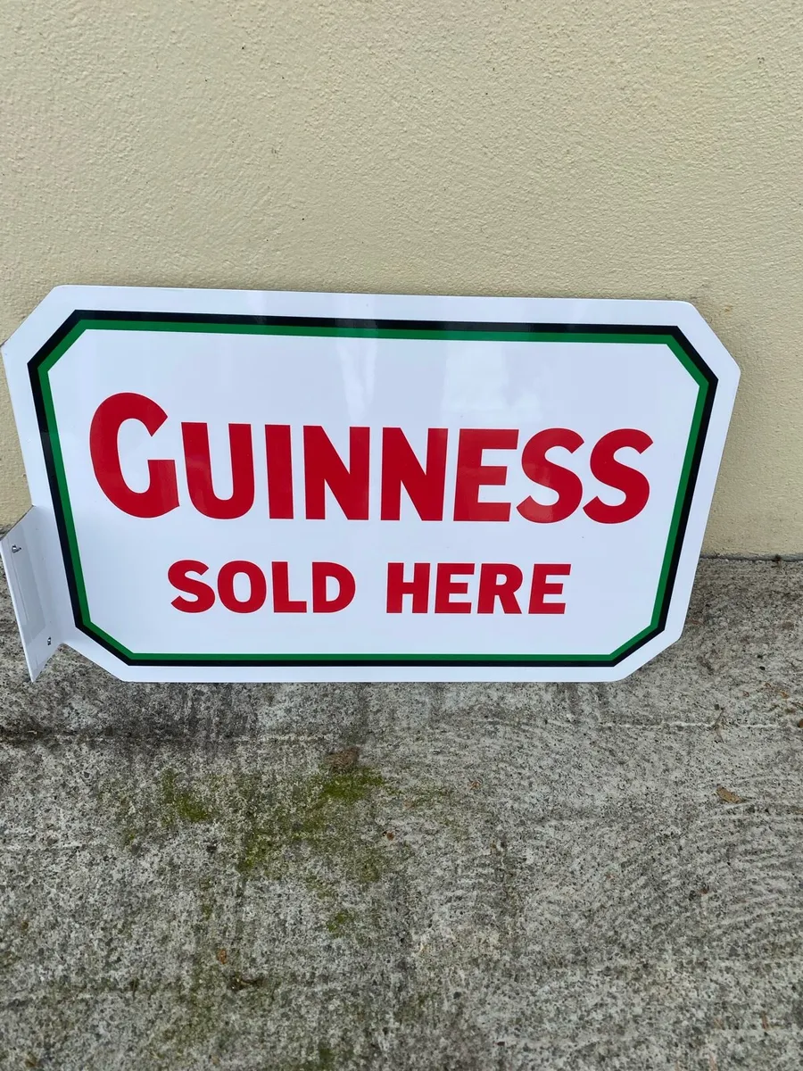 GUINNESS double sided sign - Image 1