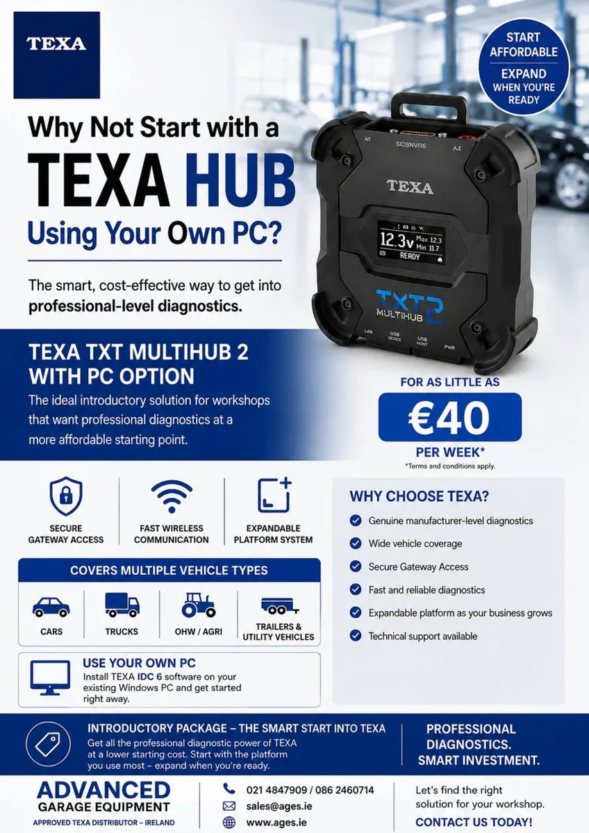 Texa Car Diagnostic Tool-  Finance Available - Image 1