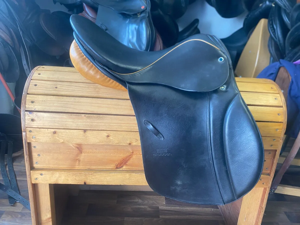 Stubben Siegfried vsd black Leather saddle - Image 1
