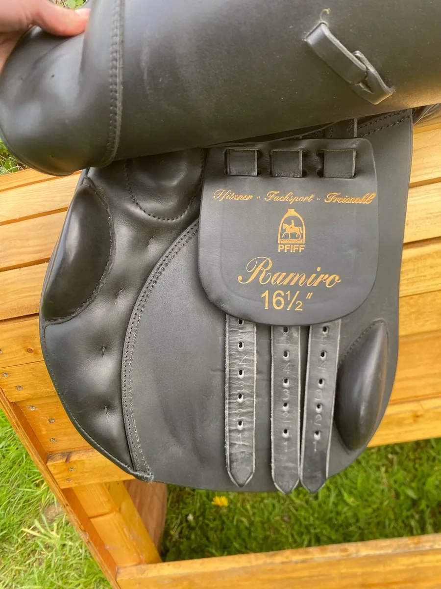 Pfiff Ramiro 16.5 black Leather saddle - Image 3