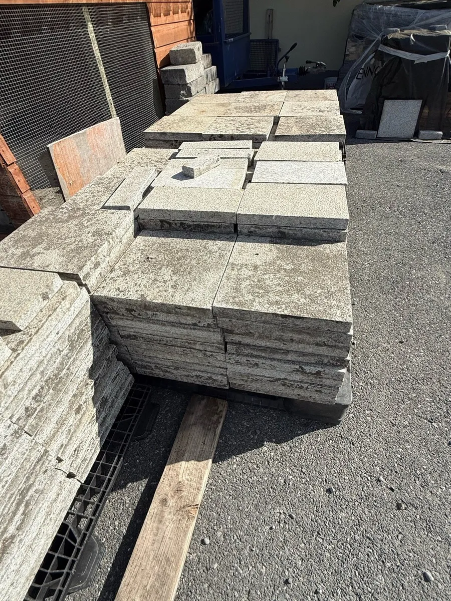Reclaimed Granite Paving Slabs & Bullnose Steps - Image 4