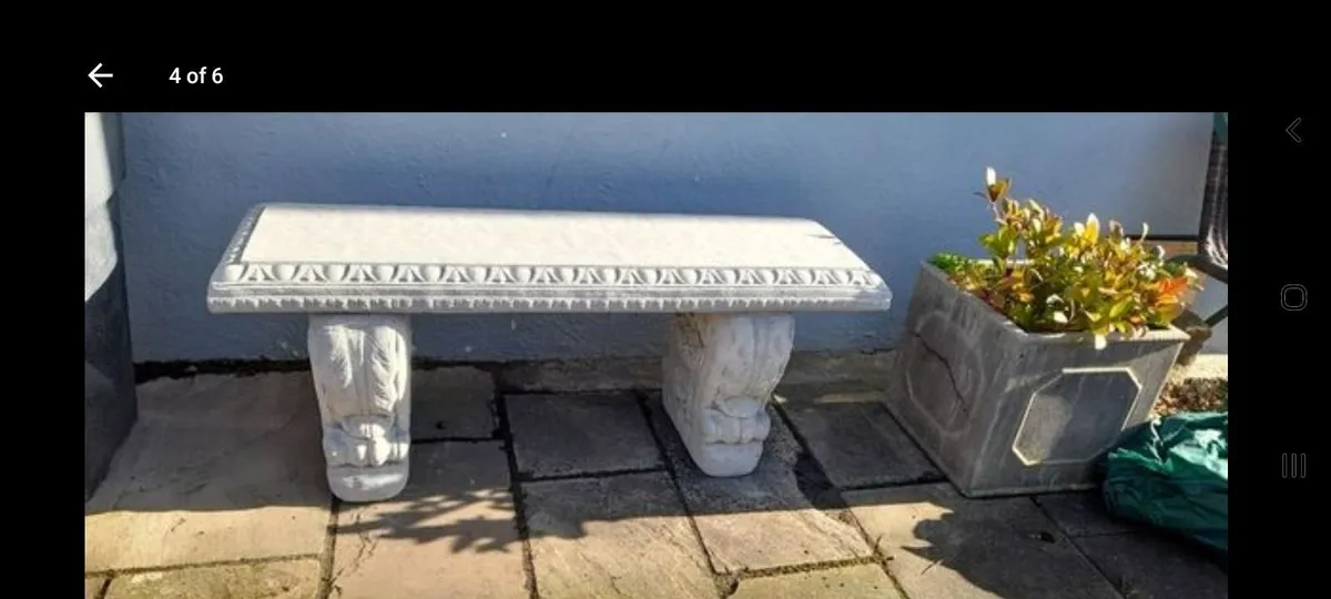 Garden Bench + Bird Bath + A Buddha - All Only 200 - Image 2