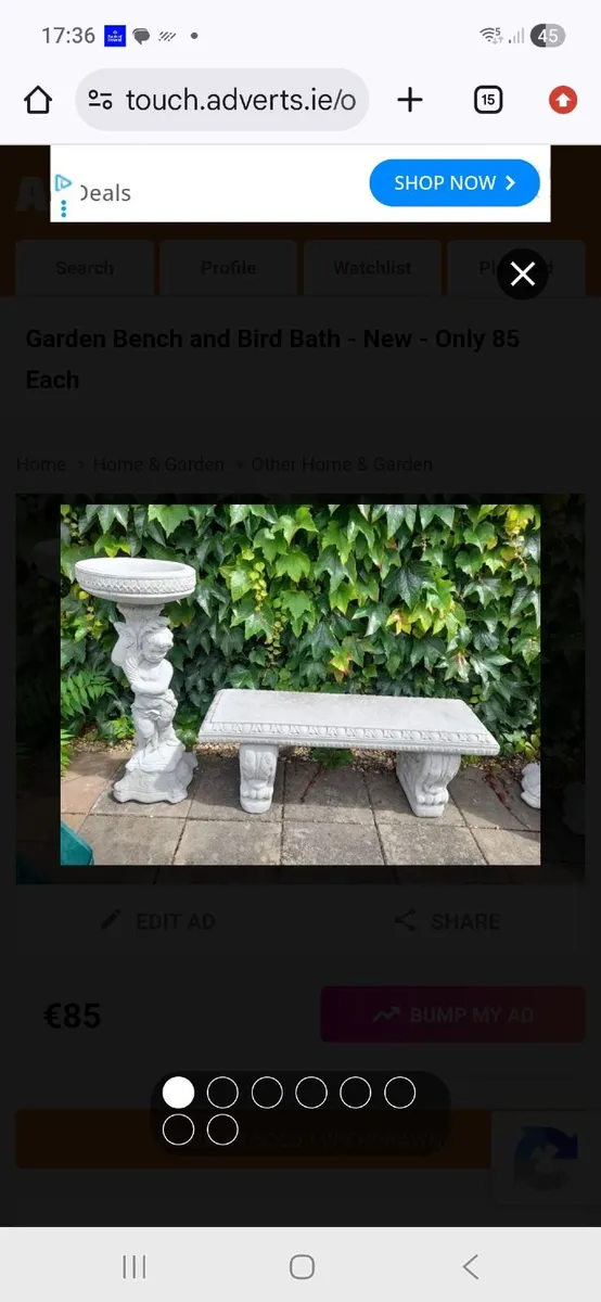 Garden Bench + Bird Bath + A Buddha - All Only 200 - Image 4