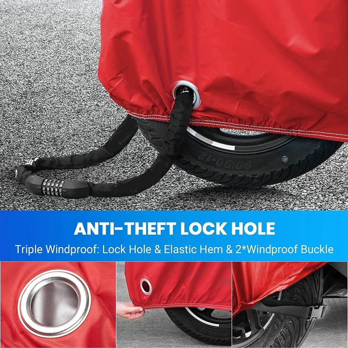 Motorcycle Cover Outdoor Rain Dust Protection - Image 2