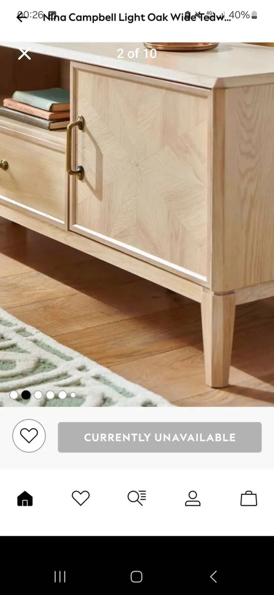 Nina Campbell Tedworth tv unit 60 inch. Brand new. - Image 2