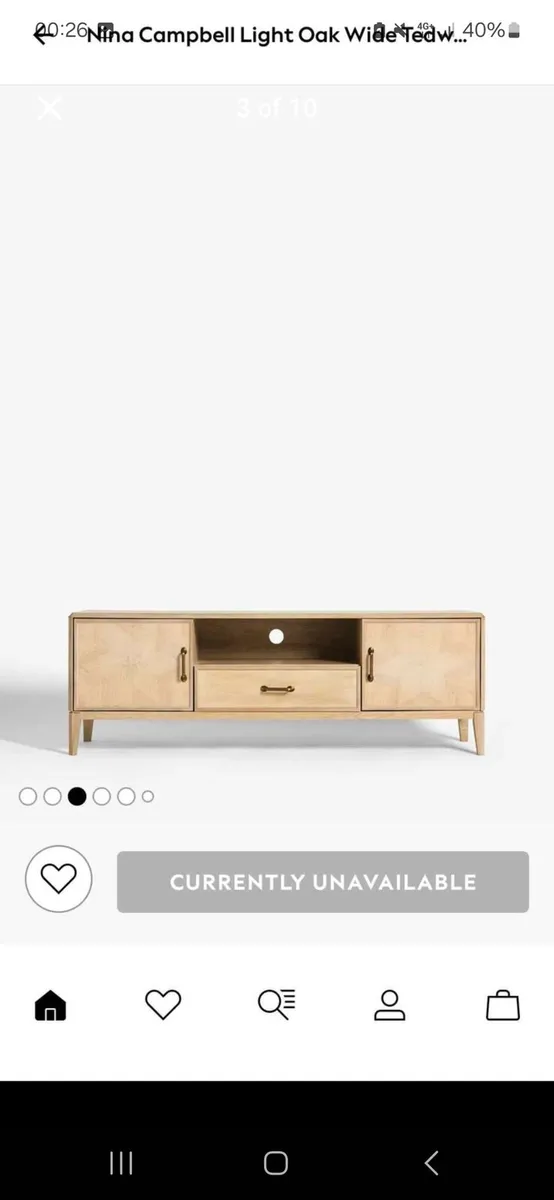 Nina Campbell Tedworth tv unit 60 inch. Brand new. - Image 3