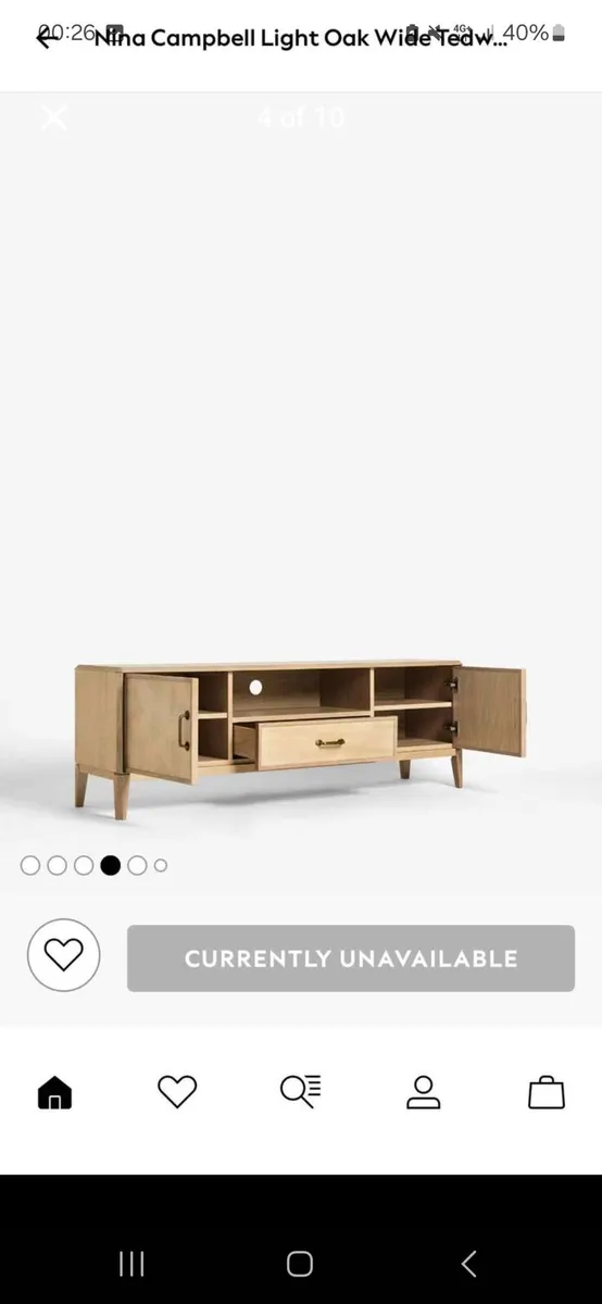 Nina Campbell Tedworth tv unit 60 inch. Brand new. - Image 4