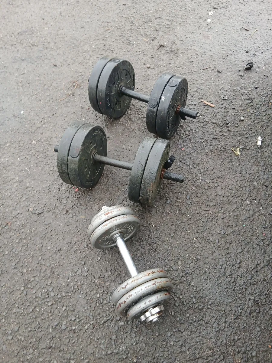 Weights in great condition price too sell 70e - Image 1