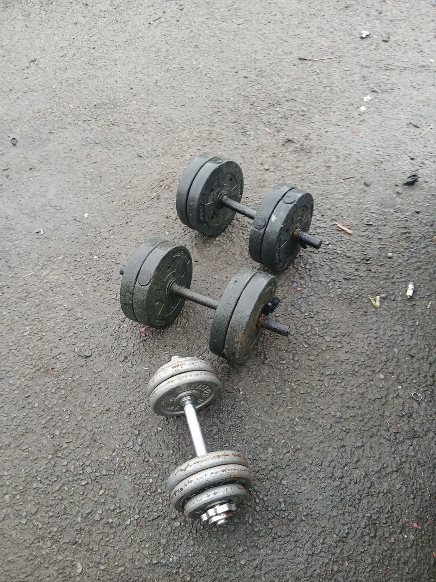 Weights in great condition price too sell 70e - Image 3