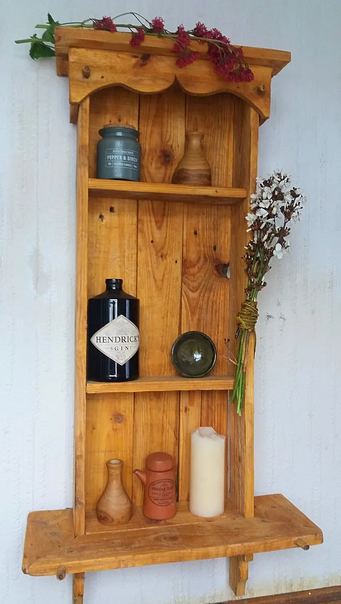 NEW Rustic floating shelf / display / storage - Image 1