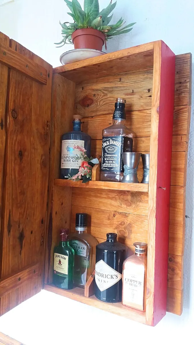 Rustic booklike shelf/stand shelved /display/stora - Image 3