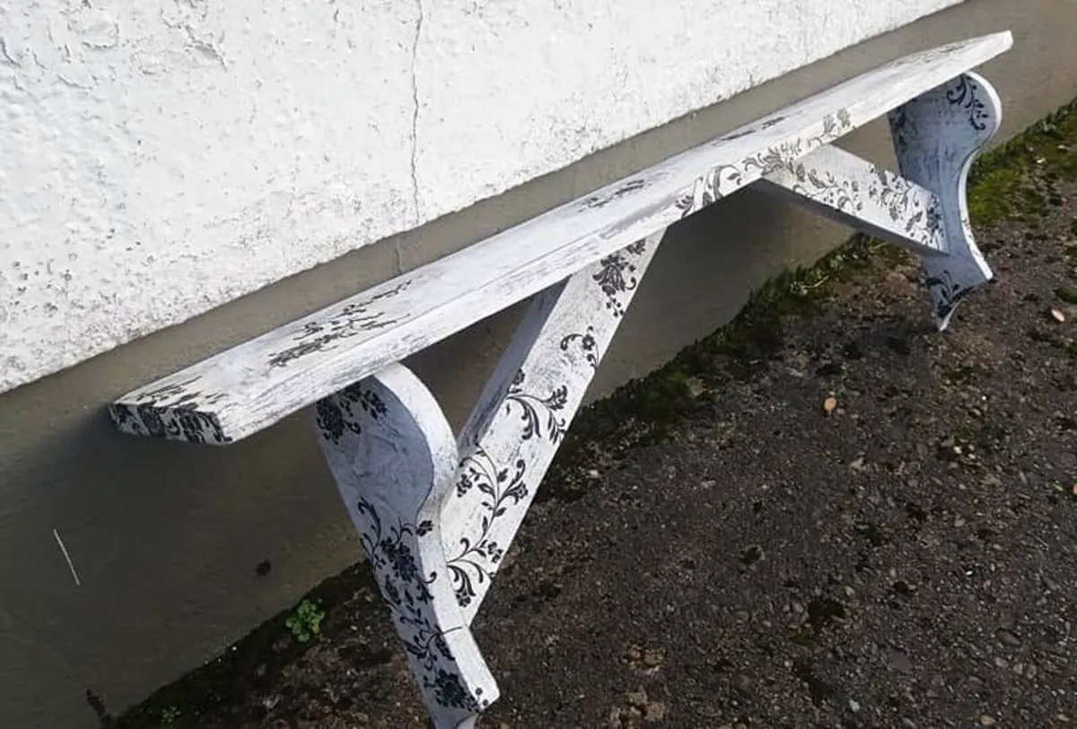 NEW Rustic quirky stove mantle / shelf - Image 1