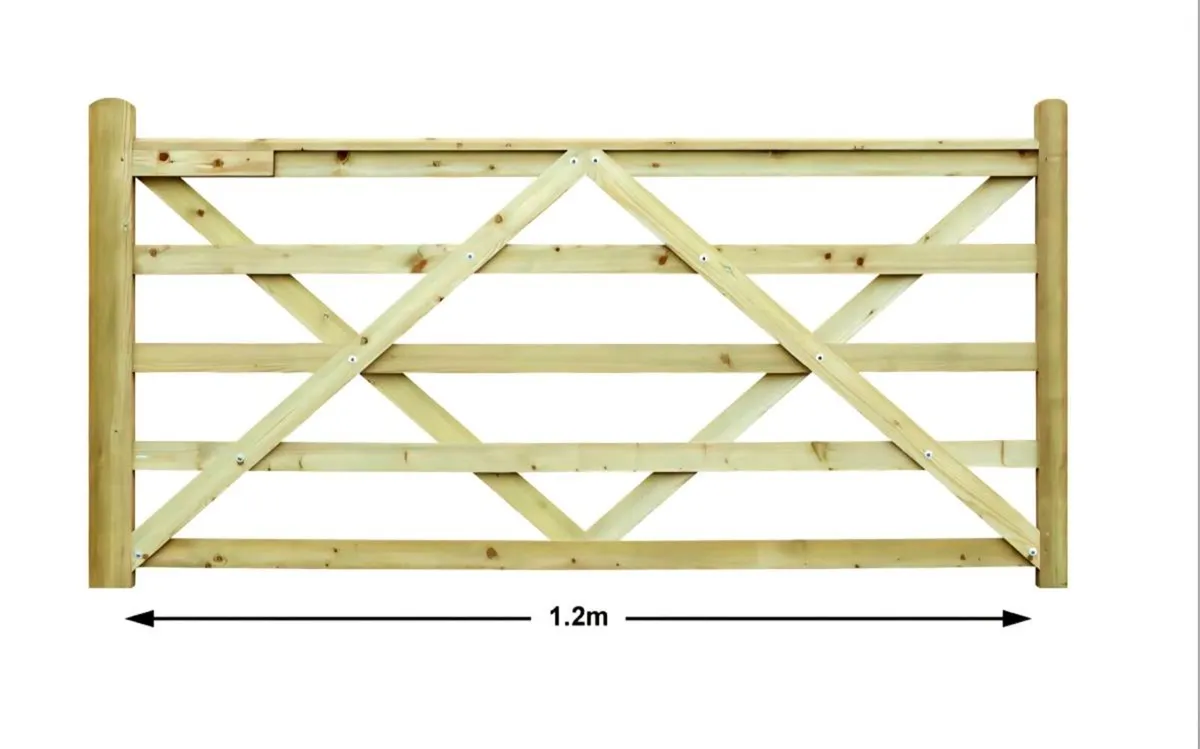 Field wooden gate - Image 2