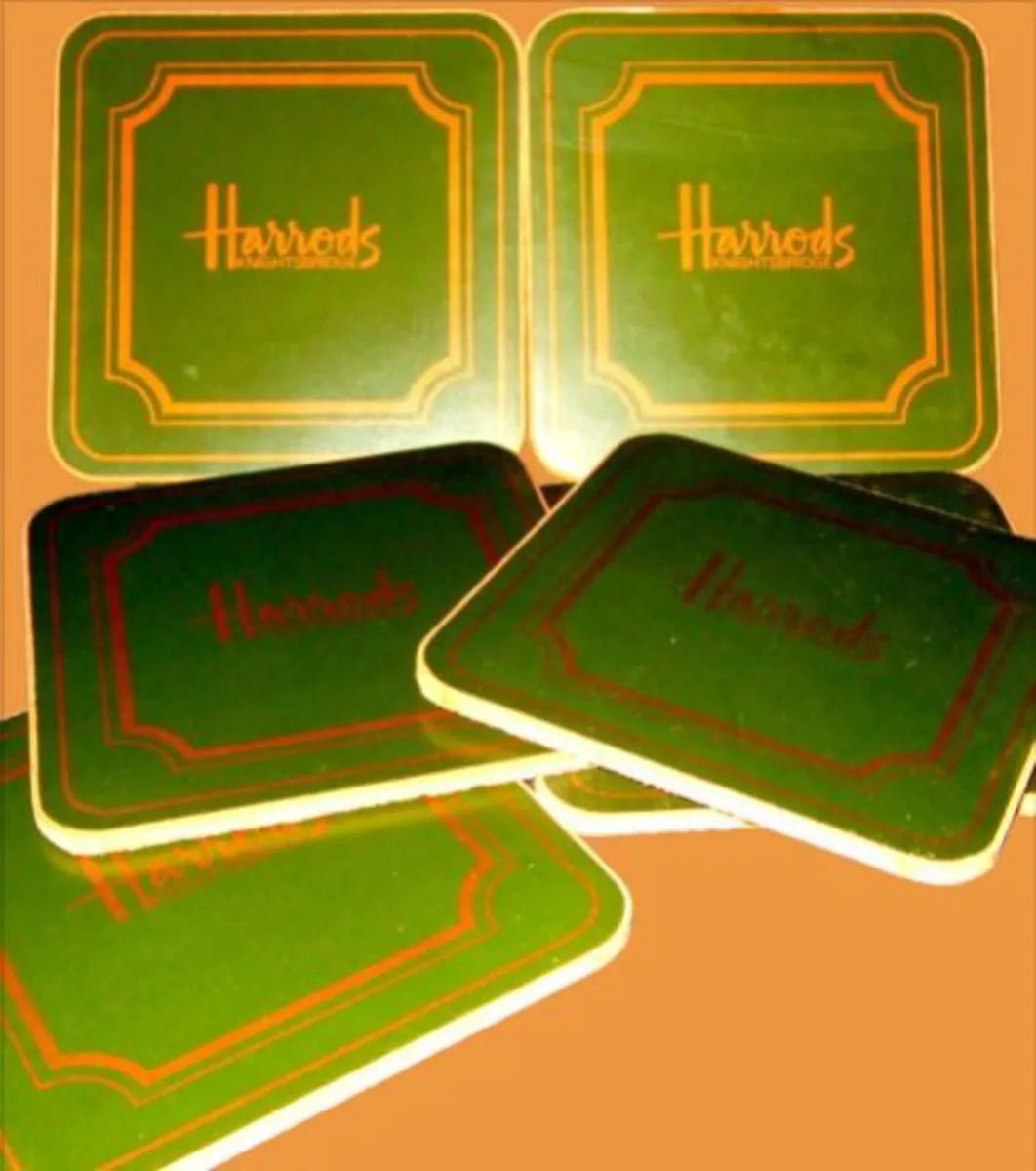 Vintage Harrods Knightsbridge Coasters – Pristine - Image 3