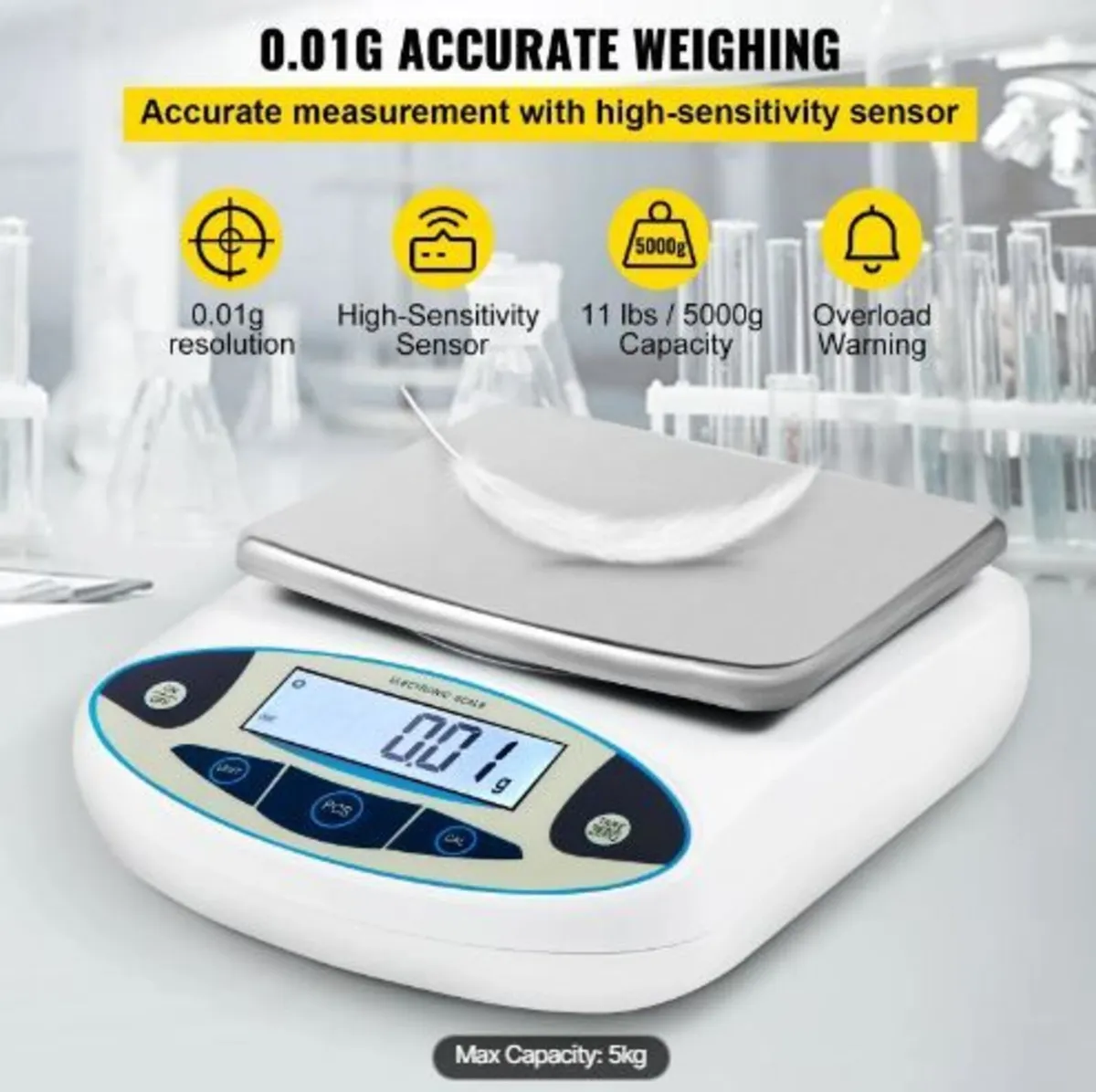 Analytical Balance, 5000g x 0.01g Accuracy - Image 3