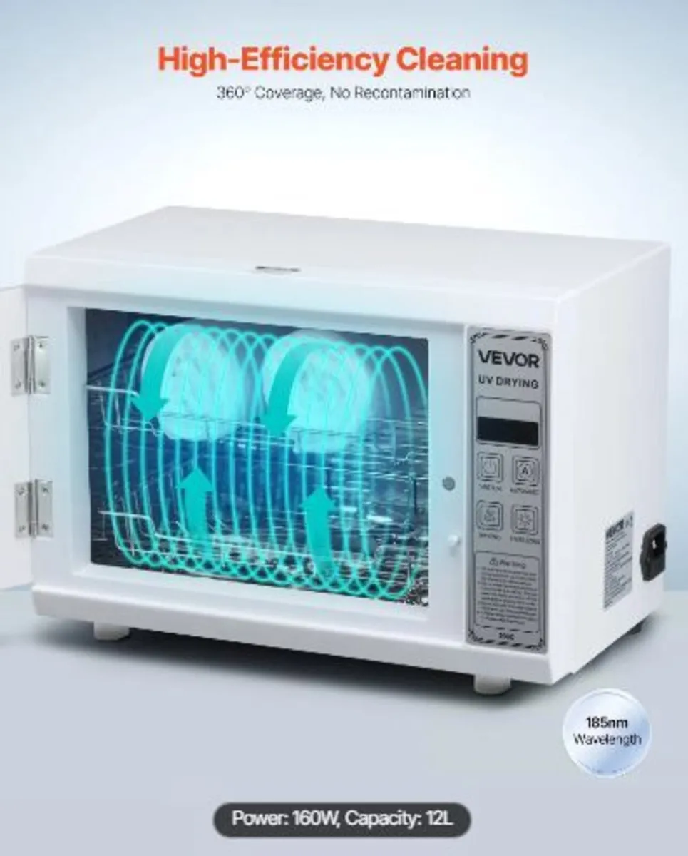 Nail Tool Cleaning Machine, 12L - Image 1