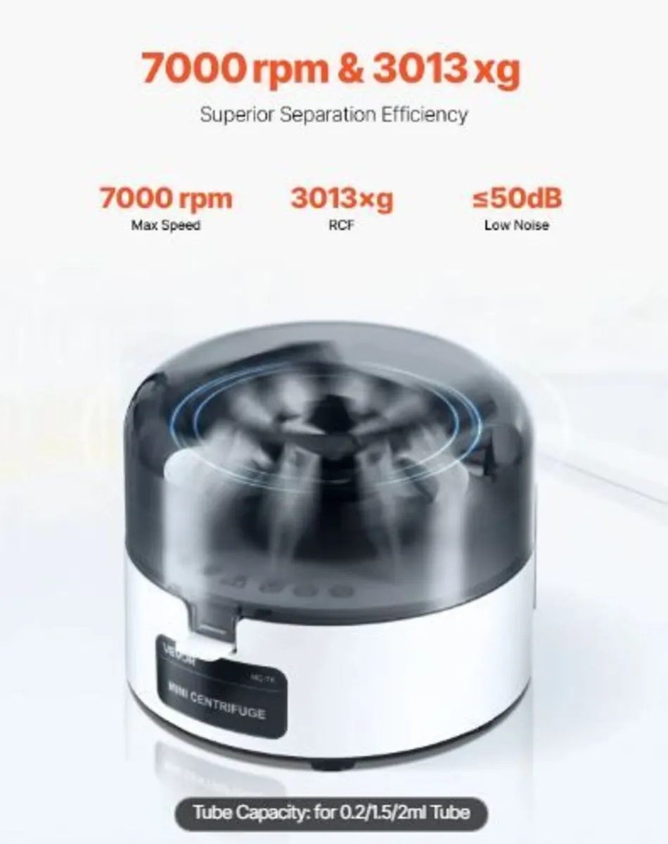 Mini Centrifuge Machine, 3013xg RCF Electric Labo - Image 2