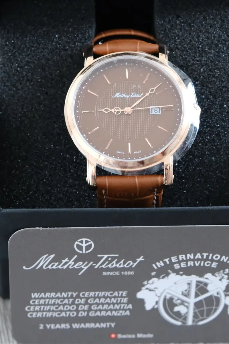 Watch.Mathey-Tissot.City Brown.New.In Box.Warranty - Image 4