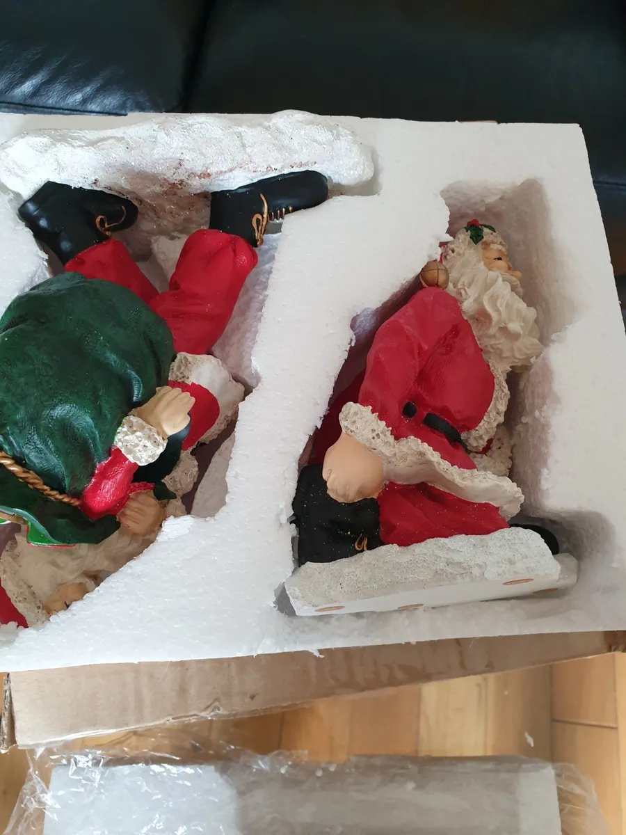 Two santa bottle holders - Image 3