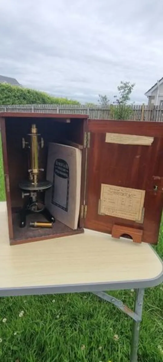 Vintage Leitz Wetzlar Brass Microscrope - Image 1