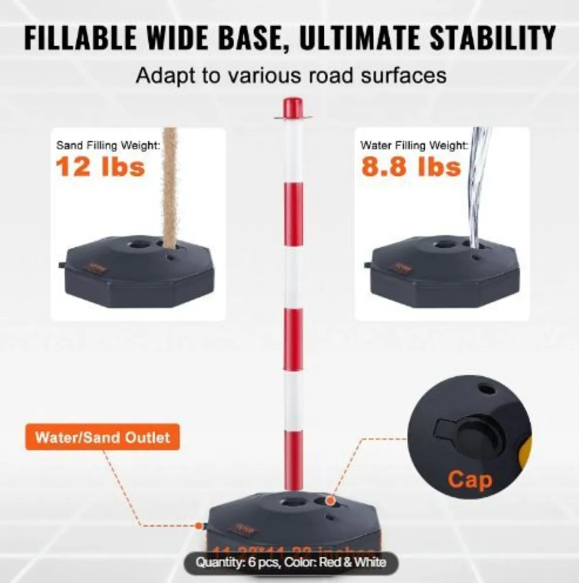 Adjustable Traffic Delineator Post Cones - Image 3