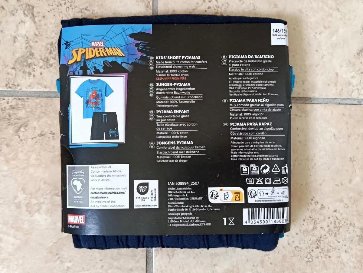 Spider-Man Kids' Short Pyjamas 10-12 years 146/152 - Image 2