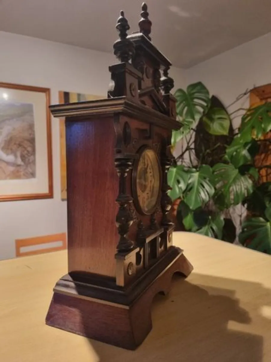 Antique wooden clock - Image 2