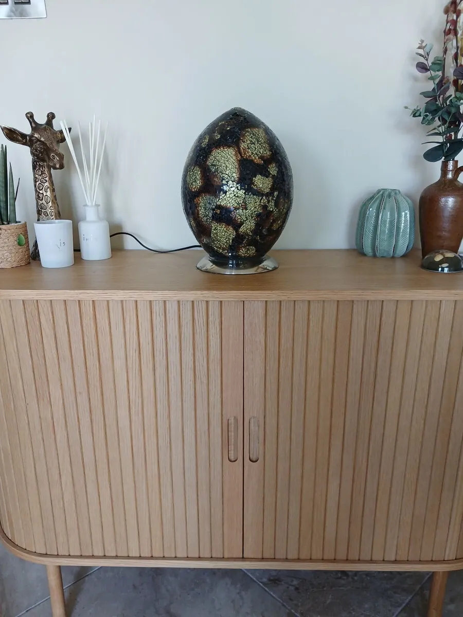 Mosaic Glass Egg Shape Lamp - Image 1