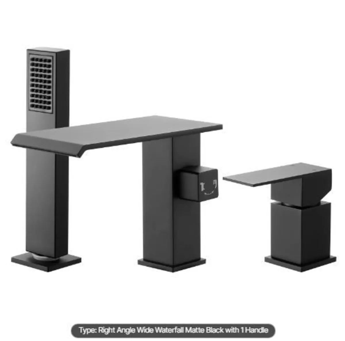 Roman Tub Faucet, 3 Hole Waterfall - Image 3