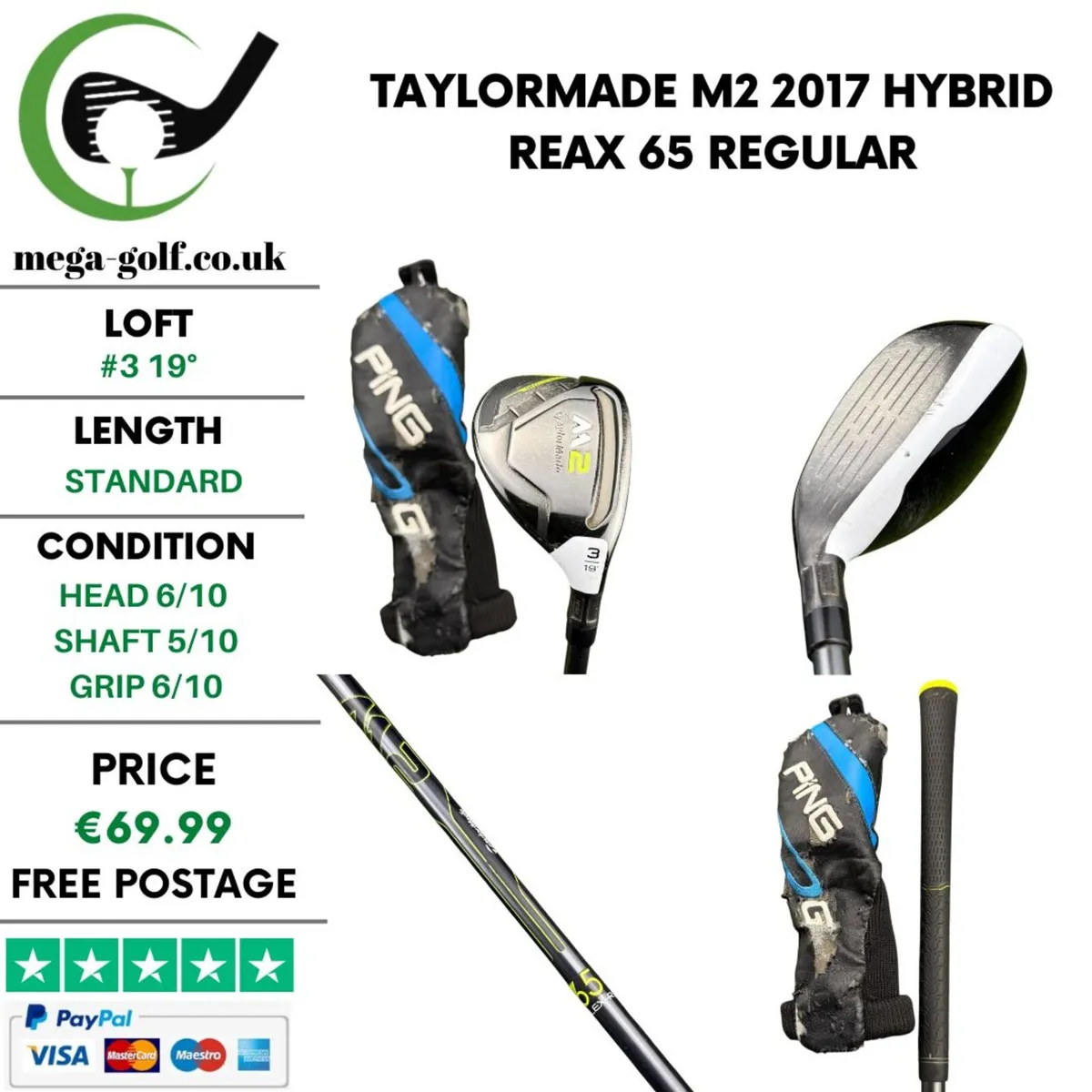 Taylormade M2 2017 Hybrid / #3 19° / Regular - Image 1