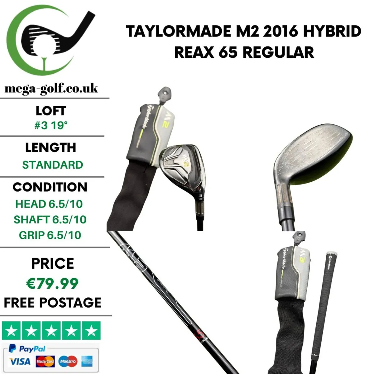Taylormade M2 2016 Hybrid / #3 19° / Regular - Image 1