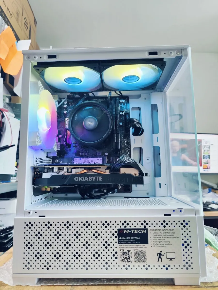 Custom Built Gaming PC Ryzen 5/16GB/1TB SSD/GeForc - Image 2