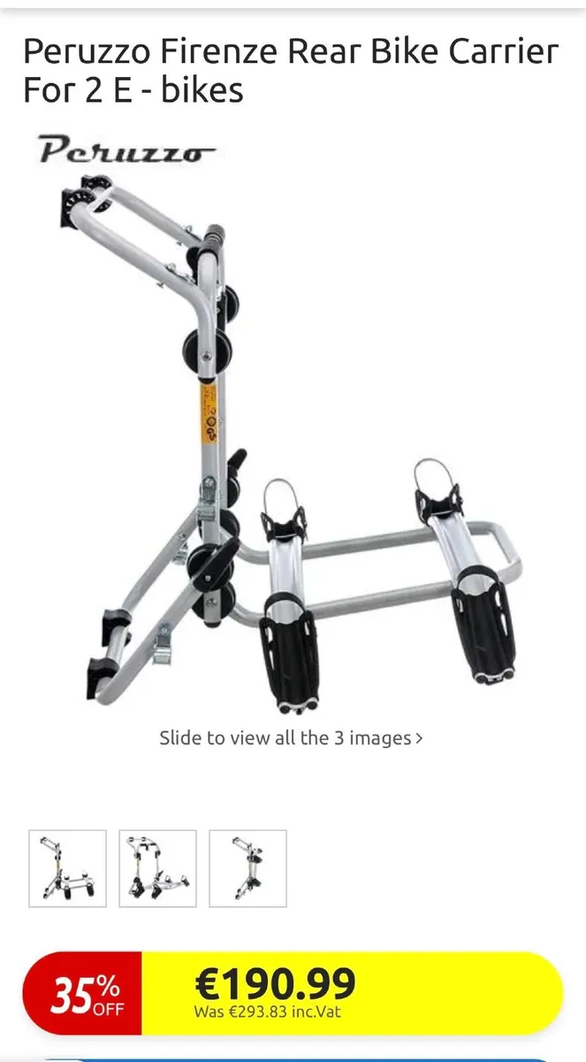Rear bike carrier Firenze 2 bikes - Image 2