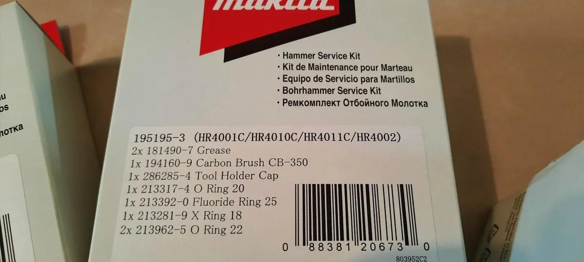 Makita SDS MAX Service Kits - Image 4