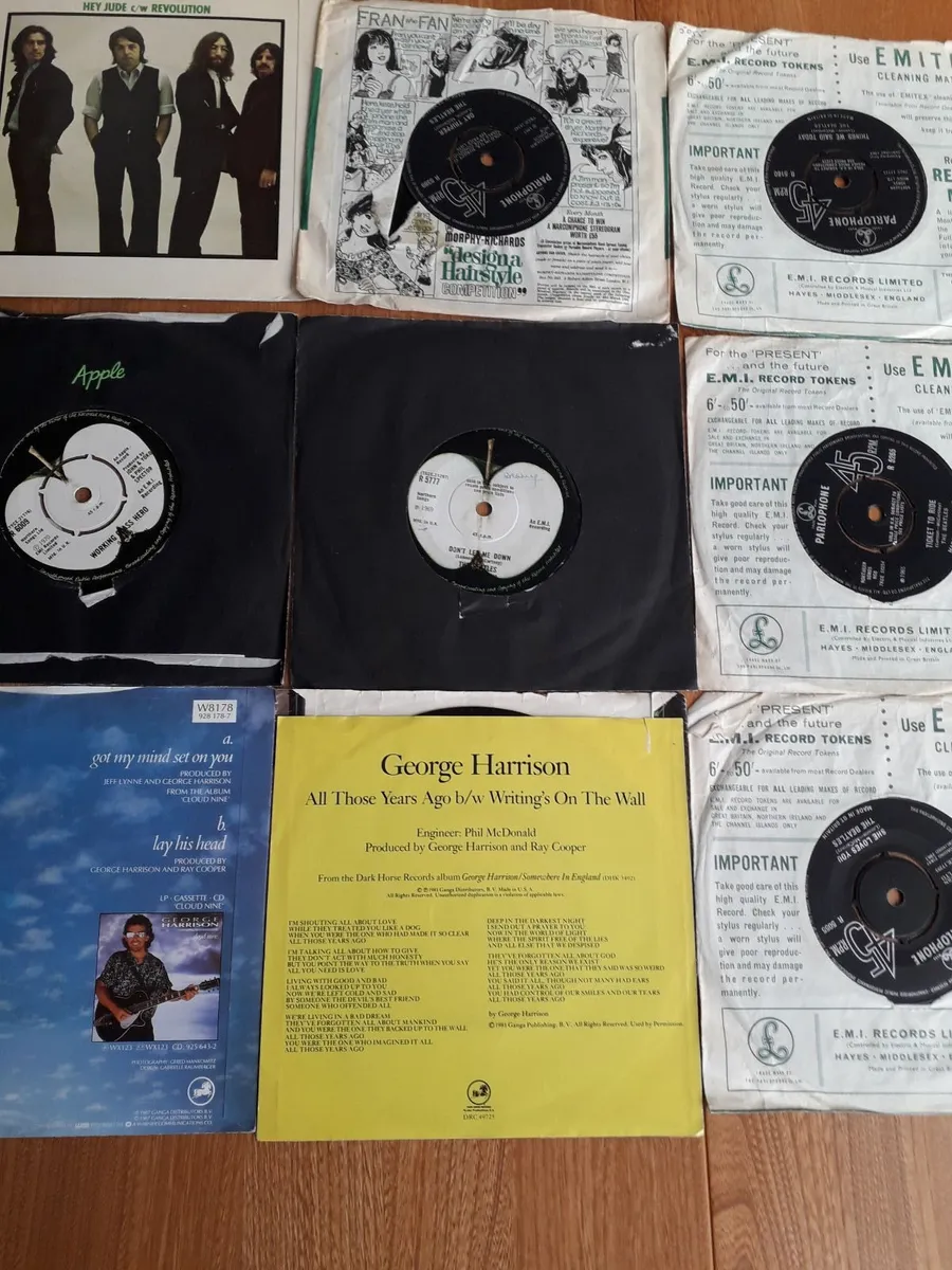 47 x Vinyl 7'' Singles - Beatles America  Doobies - Image 2