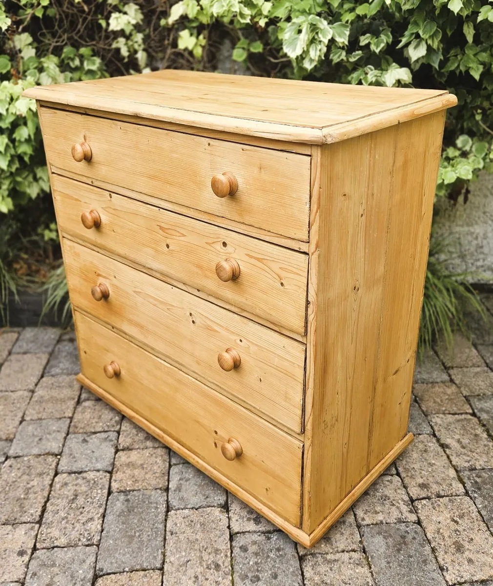 Antique Pine Chest- Circa 1920 - Image 1