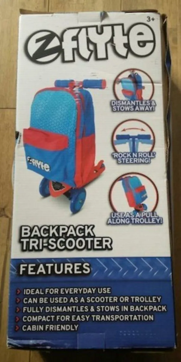 New: Zinc Flyte Backpack Tri scooter - Image 1