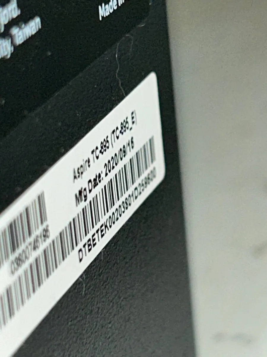 ACER Aspire TC-895 Desktop PC (computer) - Image 2