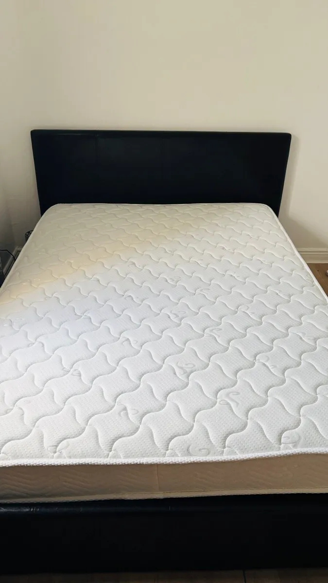 For Sale – Double Faux Leather Ottoman Storage Bed - Image 1