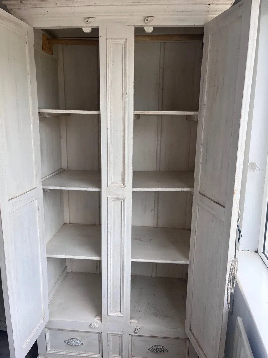 Antique style  Solid Wood Wardrobe - Image 4
