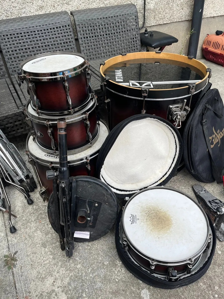 Tama Superstar Cherry Burst Drum Kit – Complete Se - Image 4