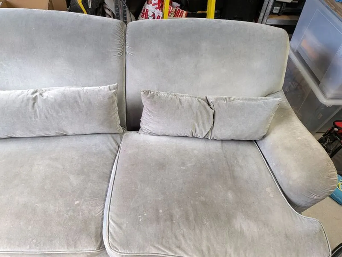 Tetrad 2 Seater Sofa, Light Grey, Quality Furniture - Image 3