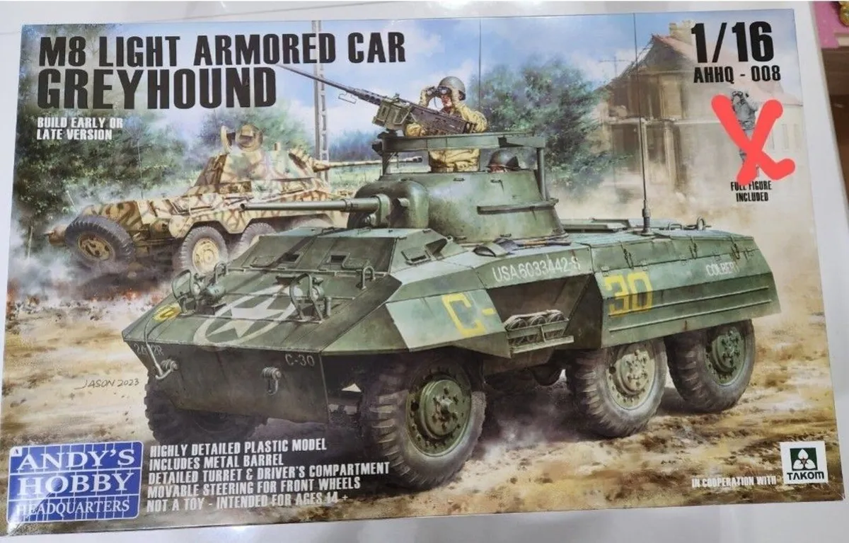 1/16 Andys Hobby M-8 Greyhound without figure - Image 1