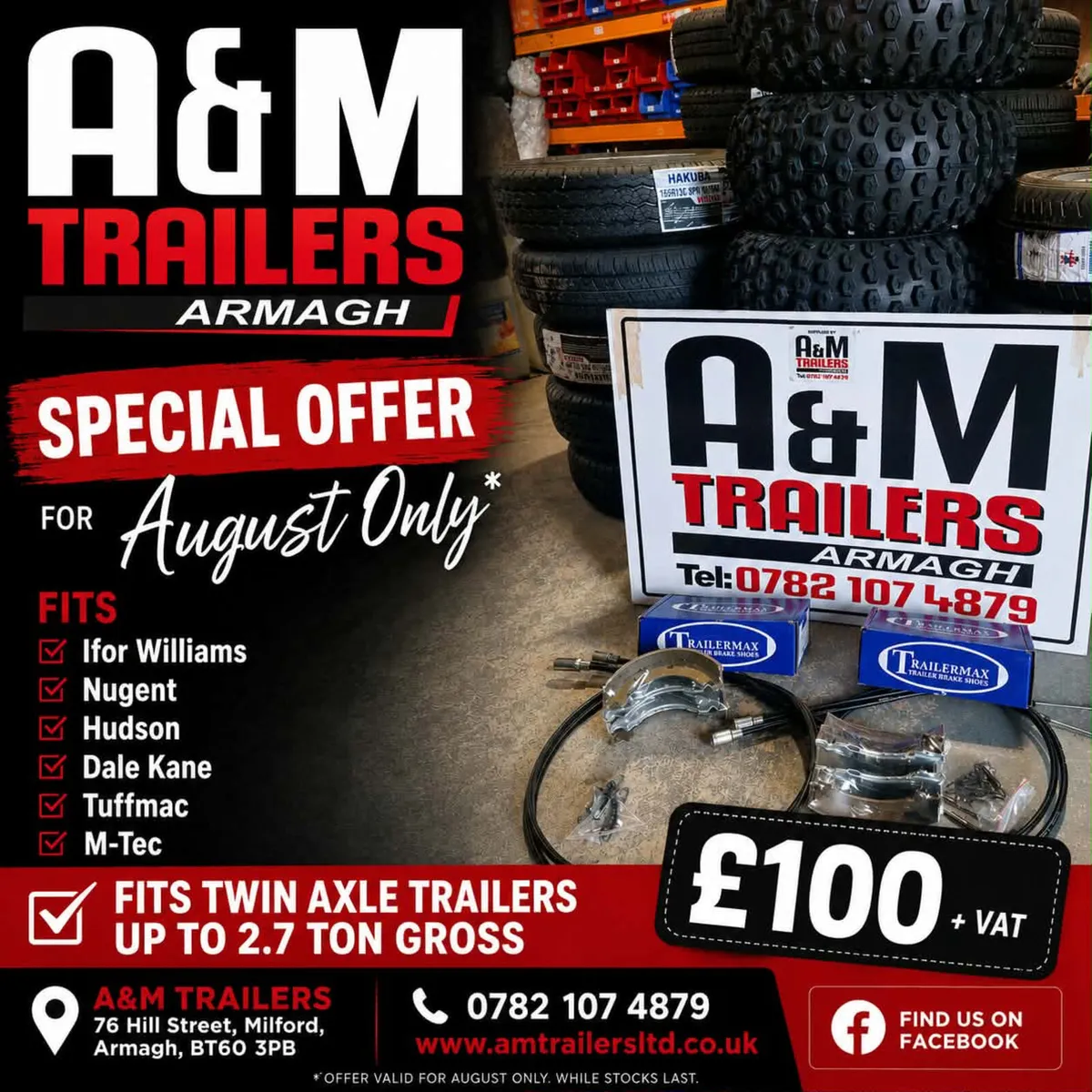 Trailer brakes & cables **** special offer *** - Image 1