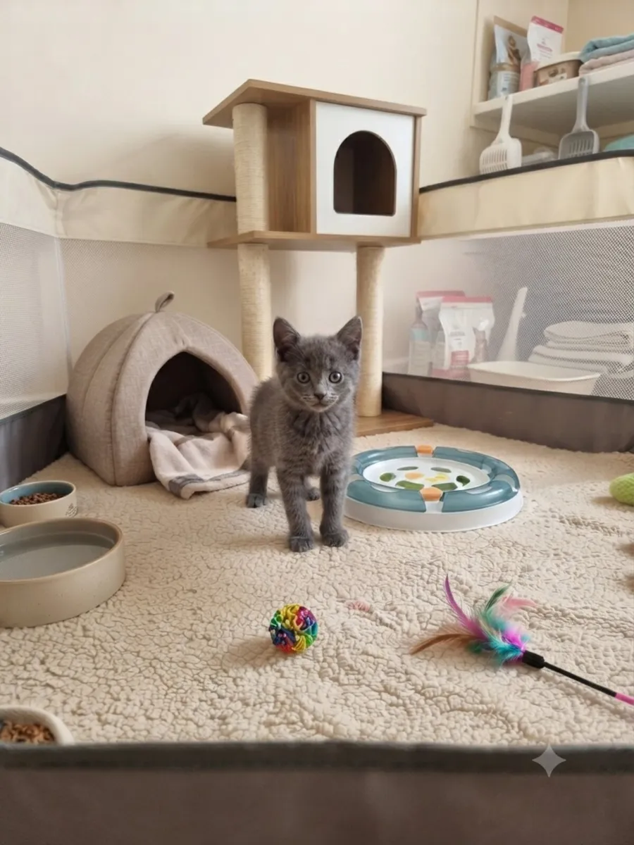 British Shorthair Magnificent Blue ghost Tabby - Image 3