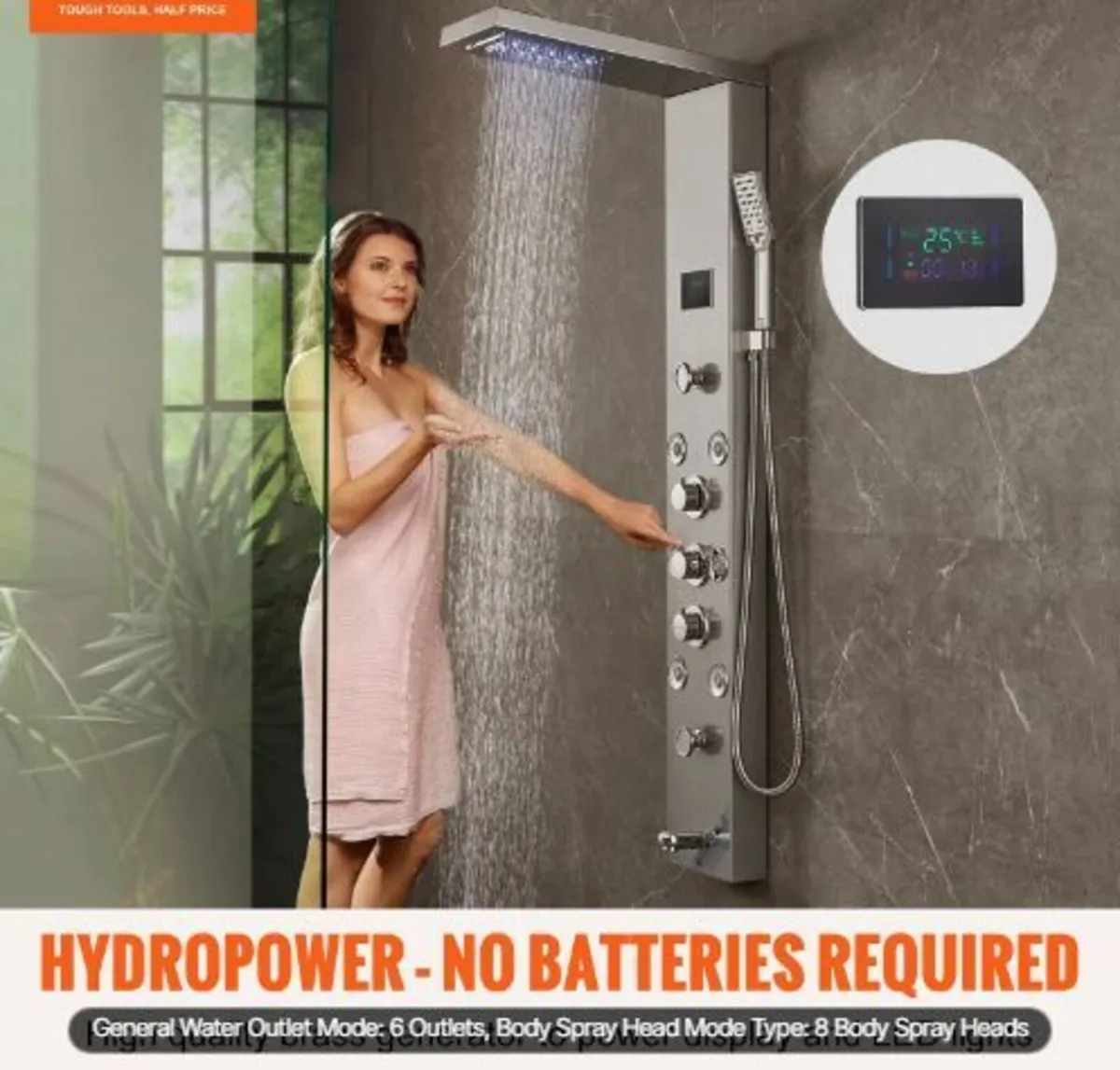 Shower Panel System, 6 Shower Modes - Image 2